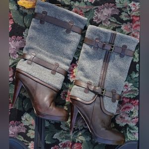 Cole Haan Nike Air Brown and Grey Pull On Boots Size 5.5